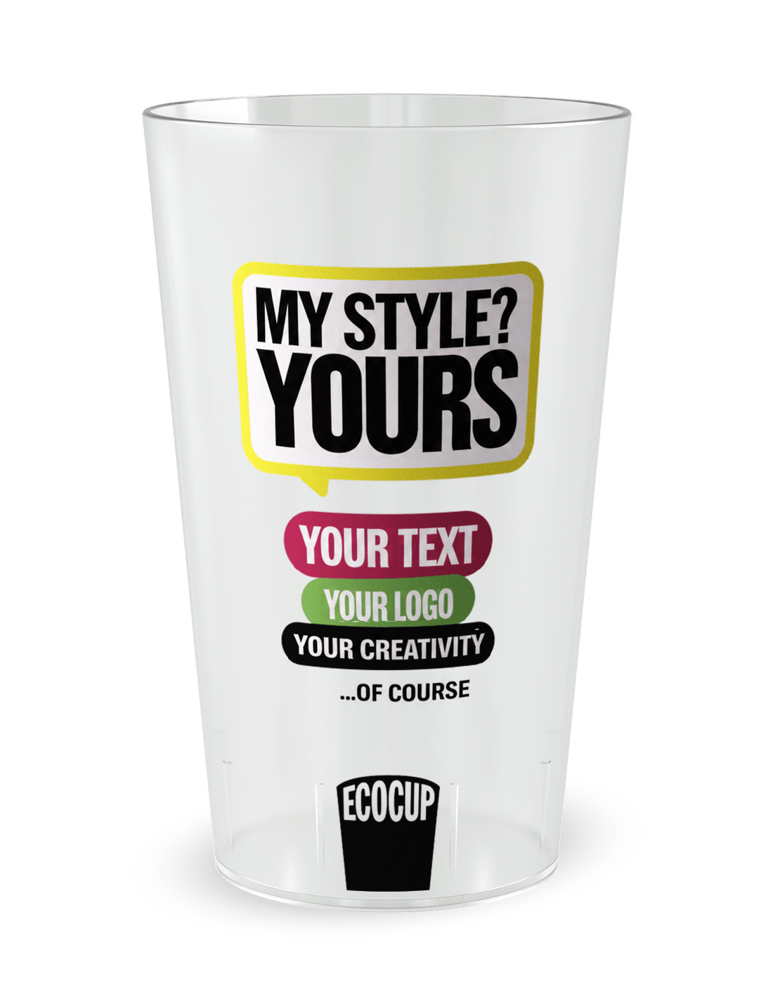 ECO 30 Half pint Digital Personalised Cup