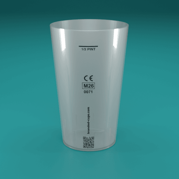 Half Pint to Line Cups Plain Design