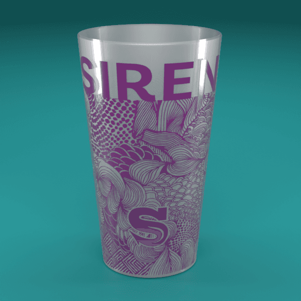 Pint to Brim Cups 1 Colour Printed