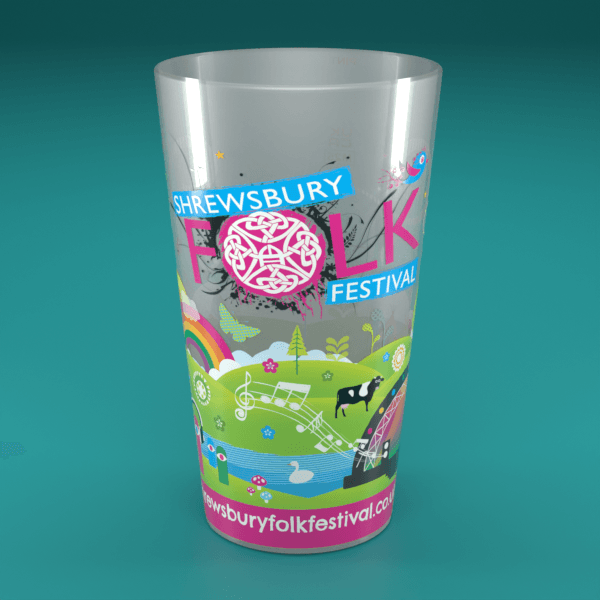 Pint to Brim Cups Full Colour Printed