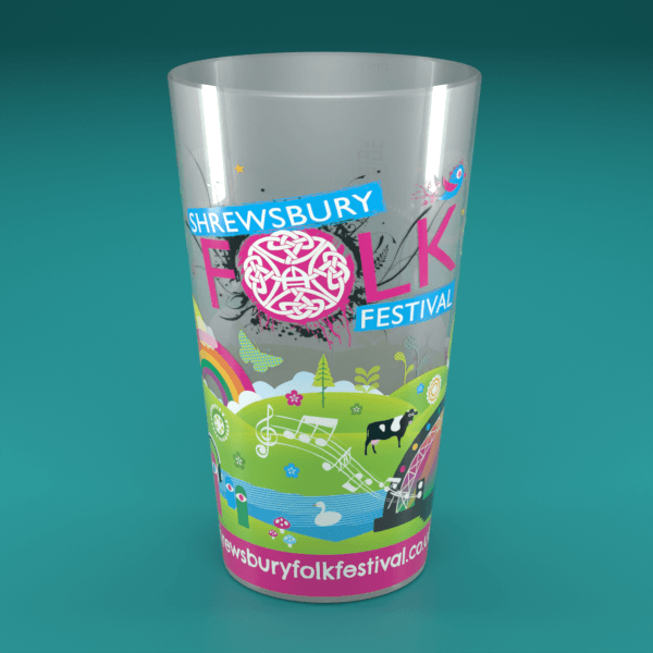Pint to Brim Cups Full Colour Printed