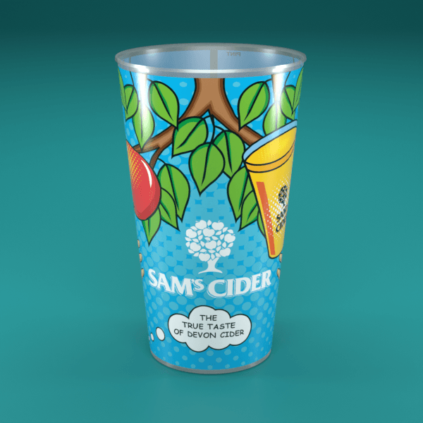 Full-colour pint to line