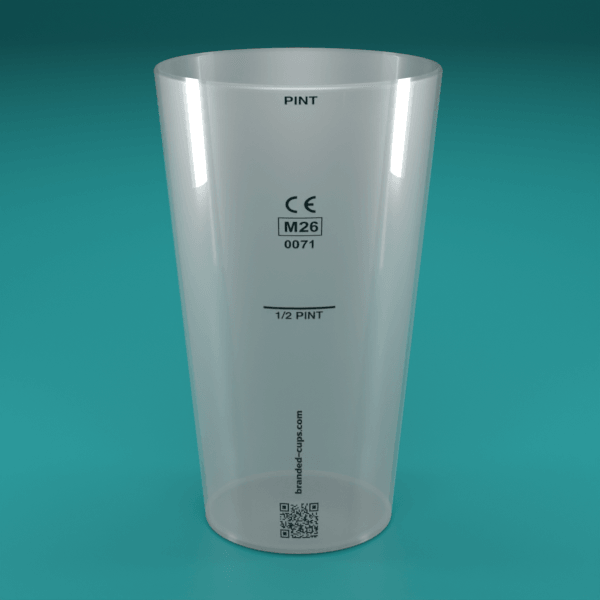 Pint to Line Cups Plain Design