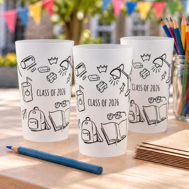 Personalised ECO 30 cups for education & youth in an event setting