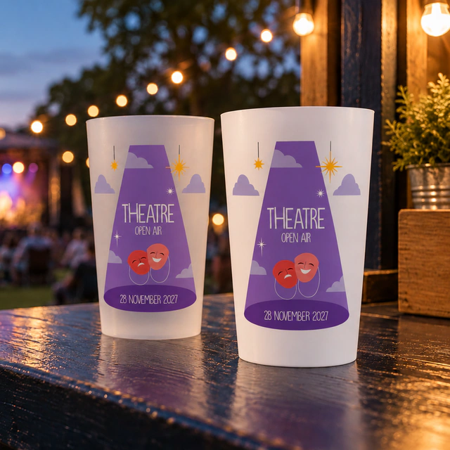 Personalised ECO 30 cups for music, culture & festivals in an event setting