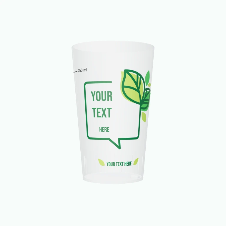 Natural surroundings design on a cup