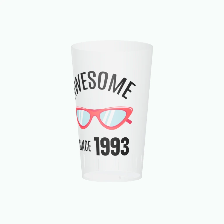 Awesome since design on a cup