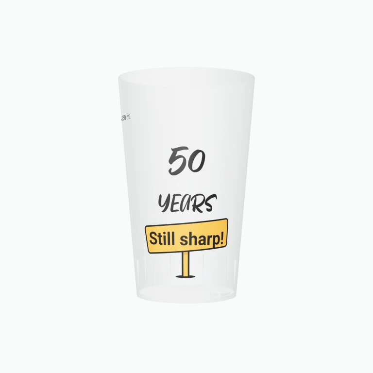 Cactus birthday design on a cup