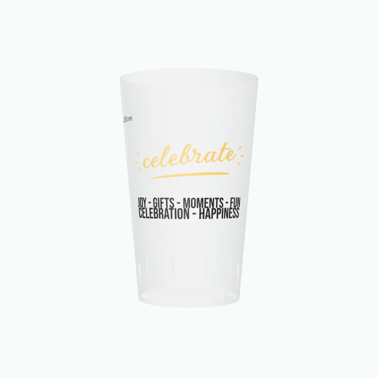Team celebration design on a cup
