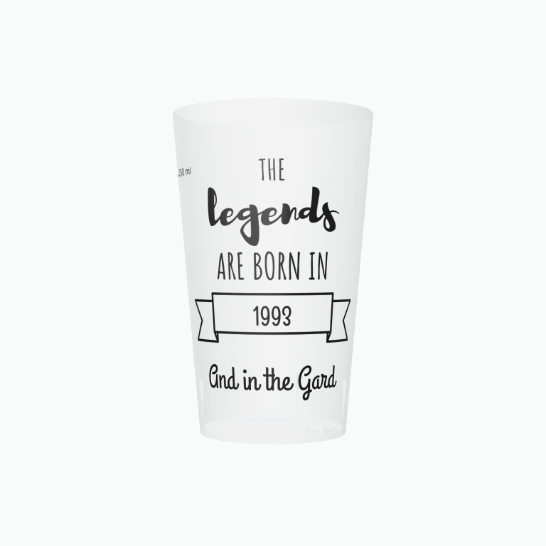 Legends are born design on a cup