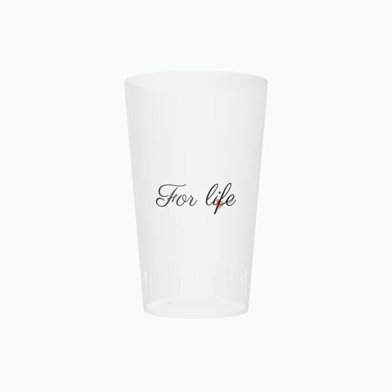 Poppy wedding wreath design on a cup