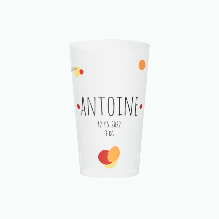 Baby panda design on a cup
