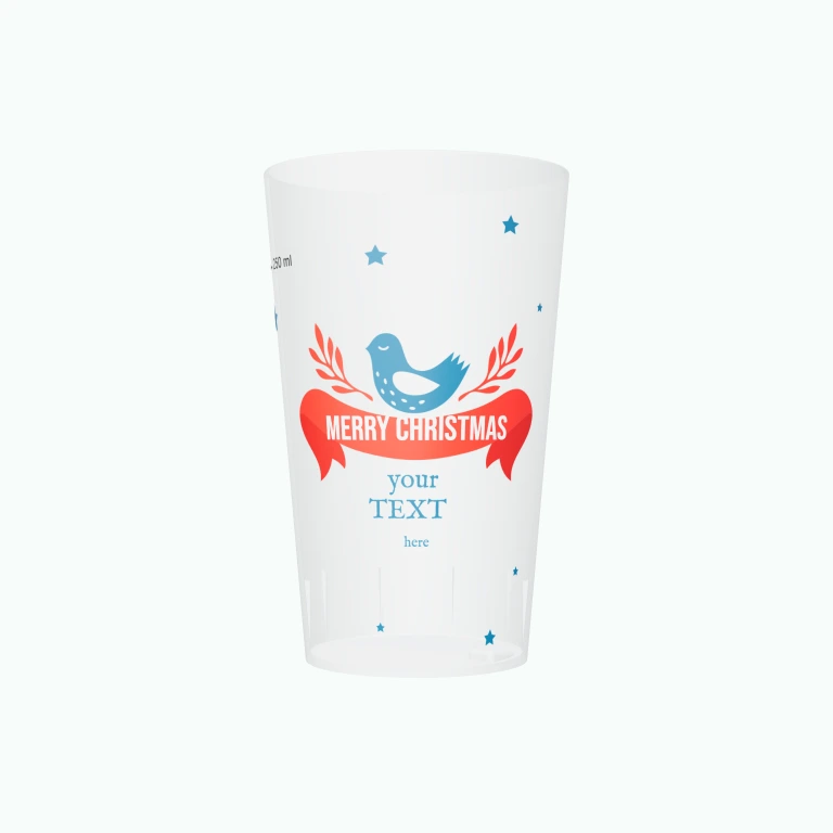 Festive Christmas design on a cup