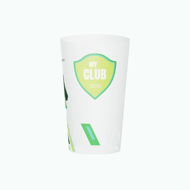 Equestrian silhouette design on a cup