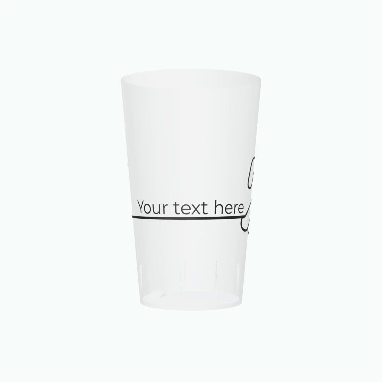 Solidarity handshake design on a cup