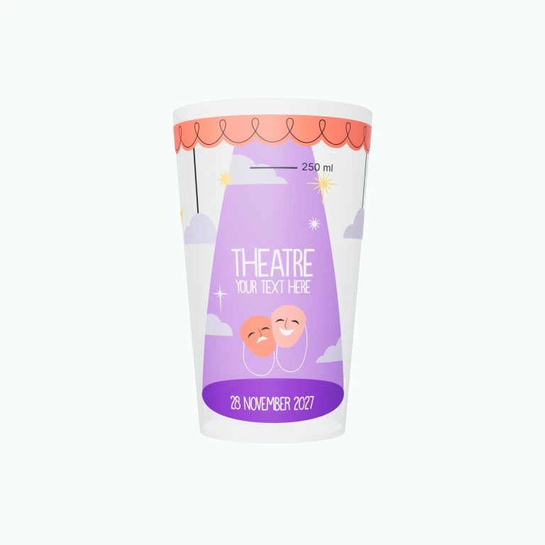Theatre design on a cup
