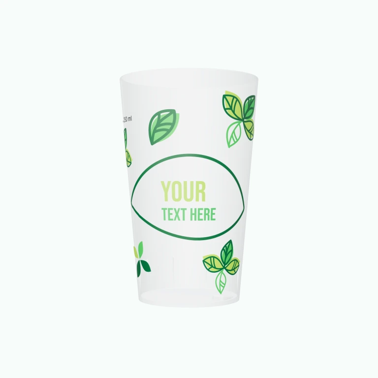 Wild greenery design on a cup