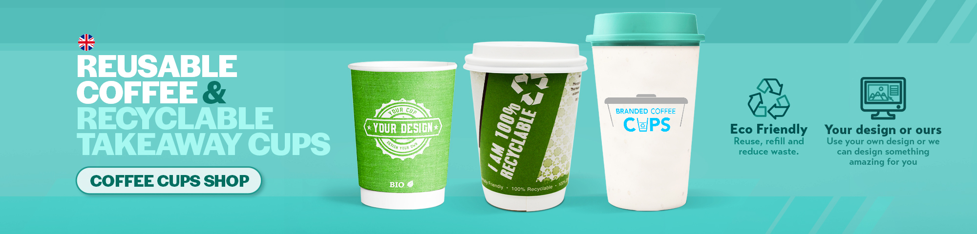 Reusable Coffee and Recyclable Takeaway Cups