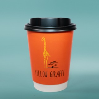 12oz Printed DW Paper Eco-Coffee Cups with Full Colour Wrap