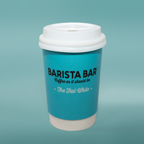 8oz Printed DW Paper Eco-Coffee Cups - Recyclable