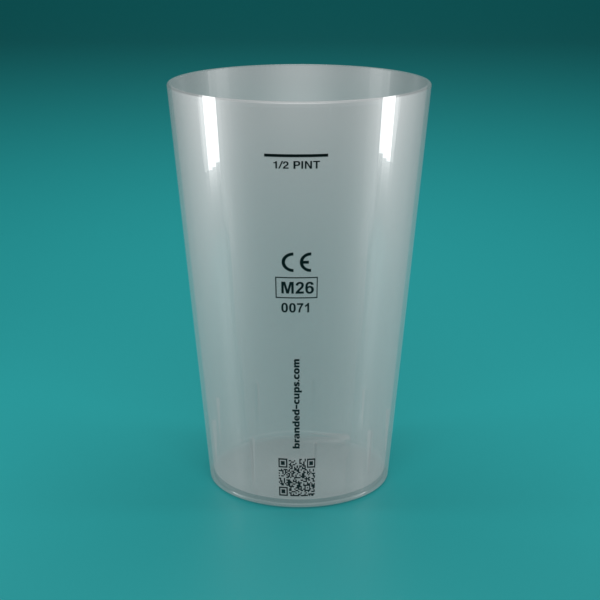 Half Pint to Line Cups Plain Design